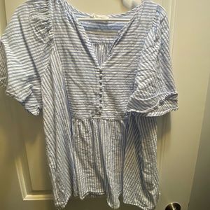 CJLA Button Top Blouse